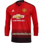 Camisolas de Futebol Manchester United Equipamento Principal 2018/19 Manga Comprida